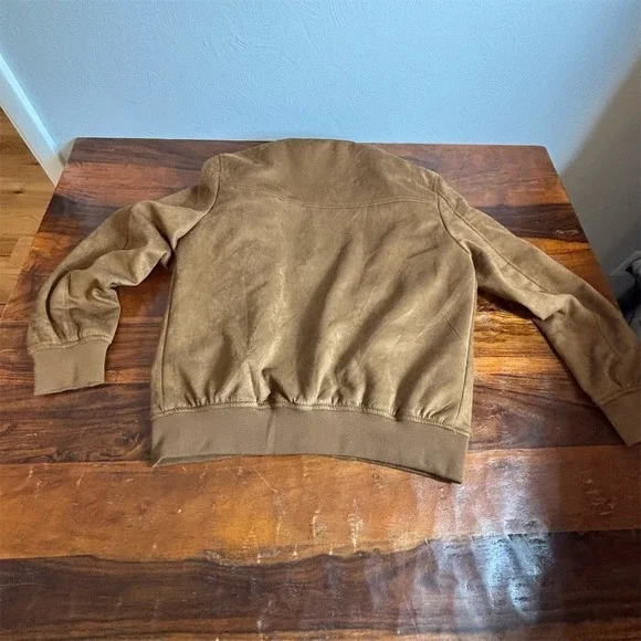 Porter & Ash Bomber Jacket Men's Small Brown Full Zip Paisley Lined - Picture 7 of 7